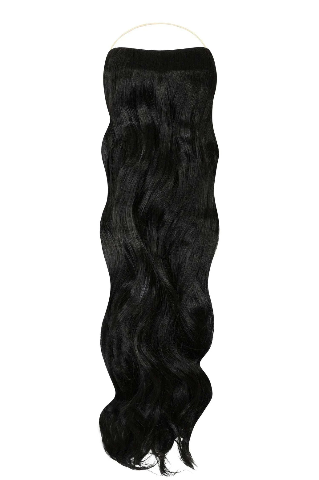 Curly Syn Halo hair extensions made from premium Kanekalon with natural look and lightweight volume