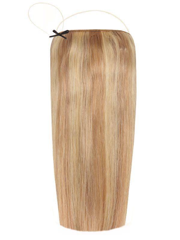 Deluxe Halo Bohemian Blonde #17/22 hair extensions with adjustable clear wire and no-damage design