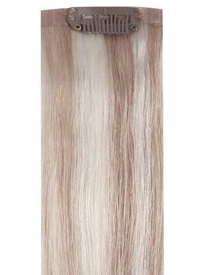 VIP Seamless Clips Mixed #17 Ash 18-inch 150g Indian Remy Human Hair Extensions with 21 clips