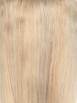 Premium Halo Hair Extensions Hollywood Blonde #22/60/Ash with adjustable clear wire and no clips or glue