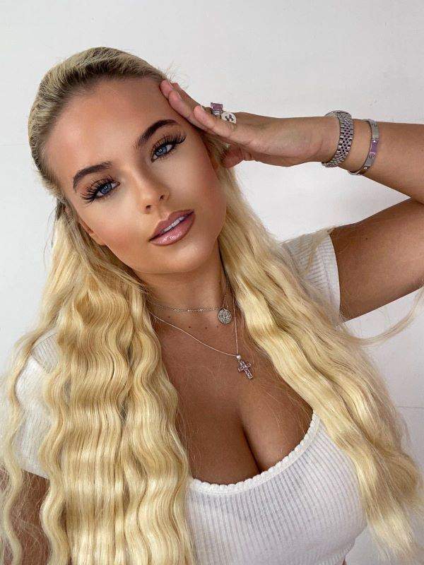 Premium Halo Light Blonde #613 Hair Extensions