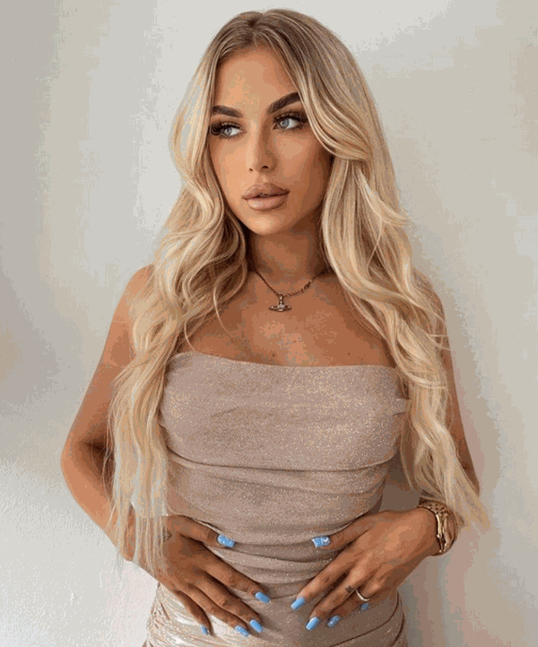 Deluxe Halo Golden Blonde #24 Hair Extensions
