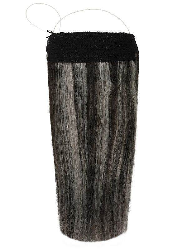 The Halo Salt & Pepper #5AA/Silver Hair Extensions