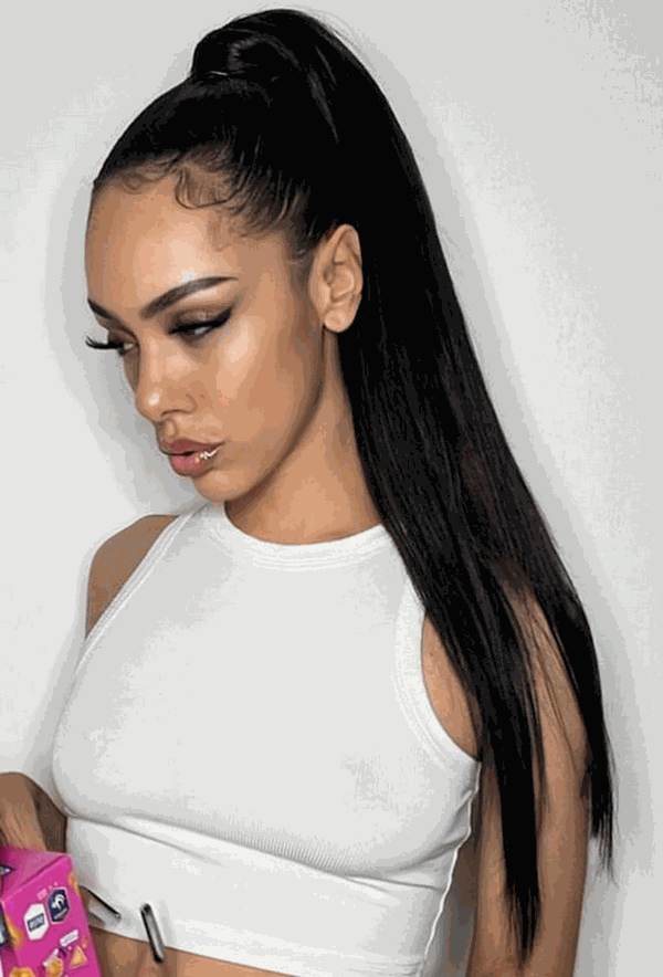 Ponytail Jet Black #1 Hair Extensions