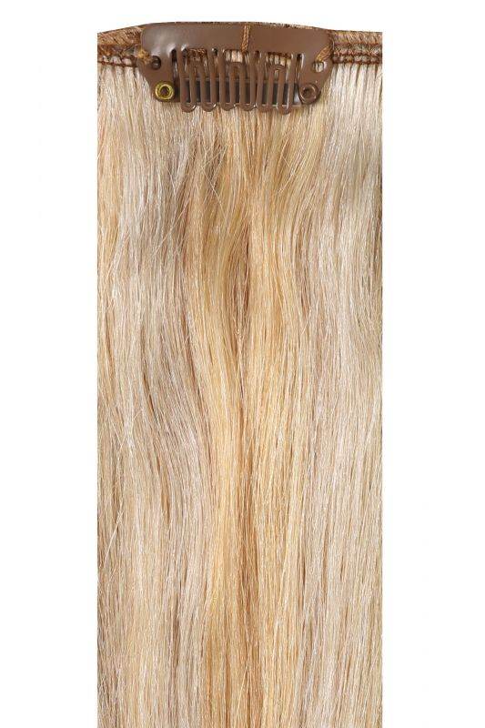 Full head clip-in Hollywood blonde #22/60/ash hair extensions 16-24 inch 100% Indian Remy human hair