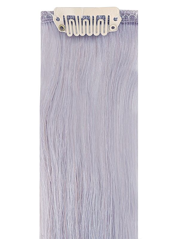 Premium Head Clip-In Silver Hair Extensions