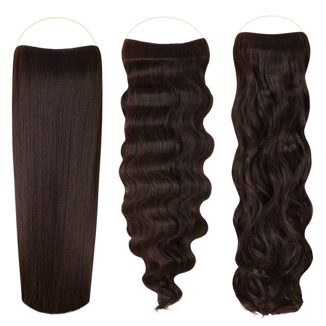 Syn Halo Hair Extensions Trio (Straight & Wavy & Curly)