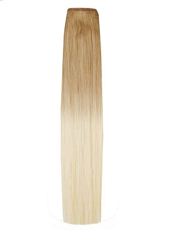 Full Head Clip-In Ombre #OM1260 20-inch Indian Remy human hair extensions with 14 clips and 8 pieces