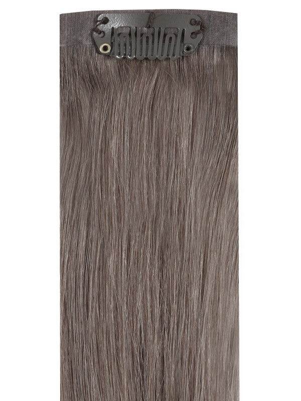 VIP Seamless Clips Iced Mocha #5A 18-inch Indian Remy Hair Extensions with 21 clips