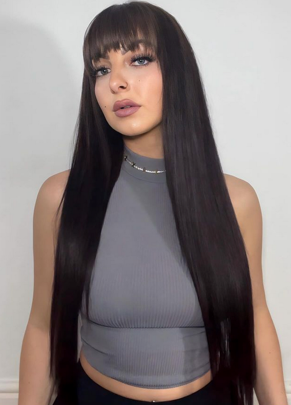 Premium Head Clip-In Espresso #1B/2 Hair Extensions