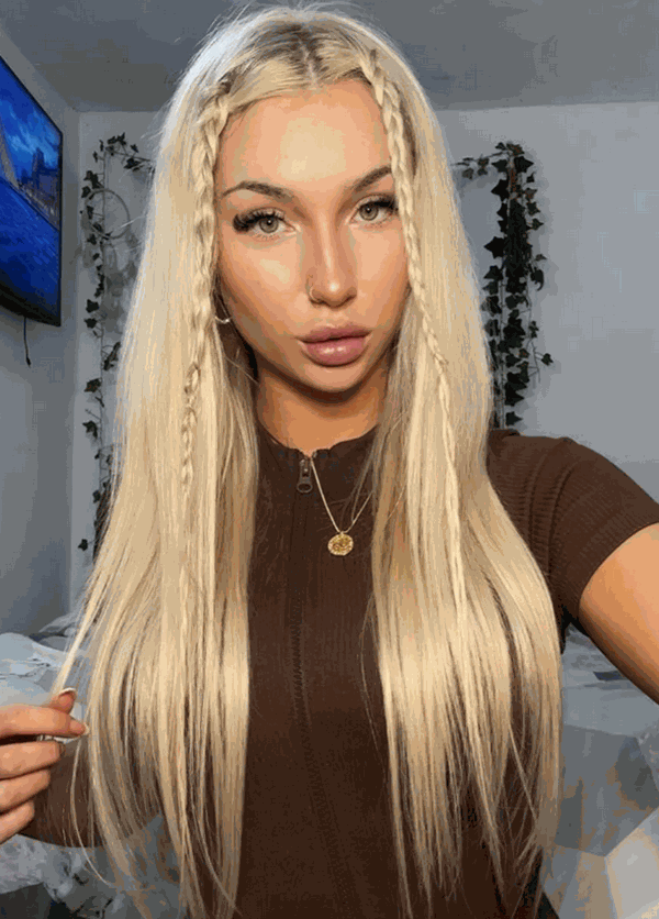 Premium Head Clip-In Golden Blonde #24 Hair Extensions