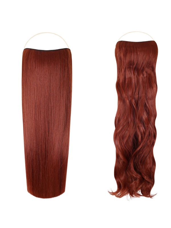 Duo Halo Bundle Straight & Curly Autumn Auburn #350