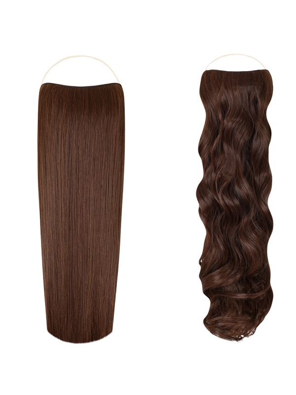 Duo Halo Bundle Straight & Curly Chocolate Caramel #4/30M