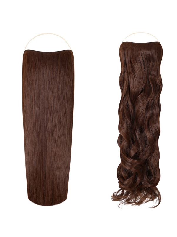 Duo Halo Bundle Straight & Curly Coco Brown #8M