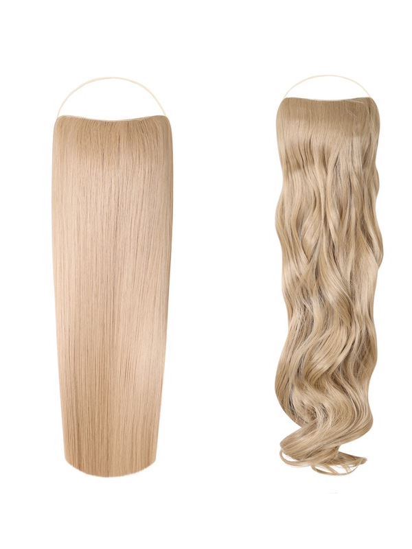 Duo Halo Bundle Straight & Curly Dark Pearl Blonde #103