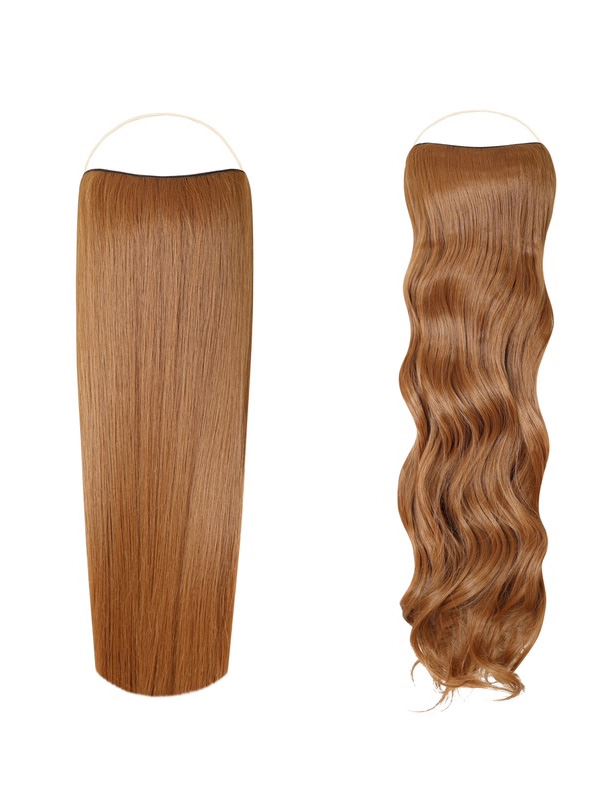 Duo Halo Bundle Straight & Curly Toffee Brown #27SR