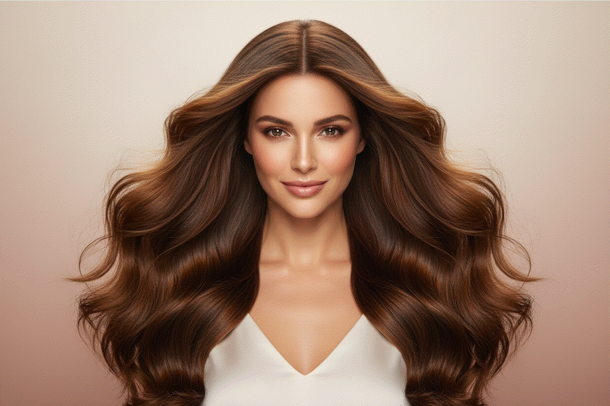 woman with long hair holding hair extensions for added length and volume
