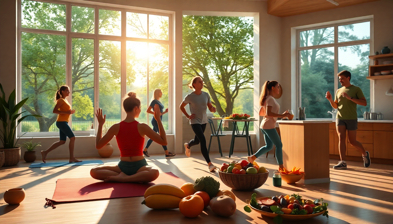 Cover of The Complete Health Guide showing fitness and healthy lifestyle icons
