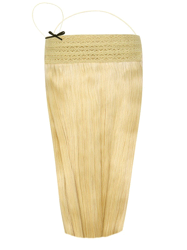 VIP Halo luxurious double-drawn Indian Remy hair extension with adjustable wire for volume and ease