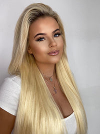 Half Head Light Blonde #613 Clip In Hair Extensions