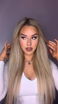 Premium Head Clip-In Champagne Royale #11/60/Ash Hair Extensions