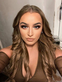 18" VIP Seamless Clips Dark Ash Brown #7 Hair Extensions with 21 clips and 12 pieces