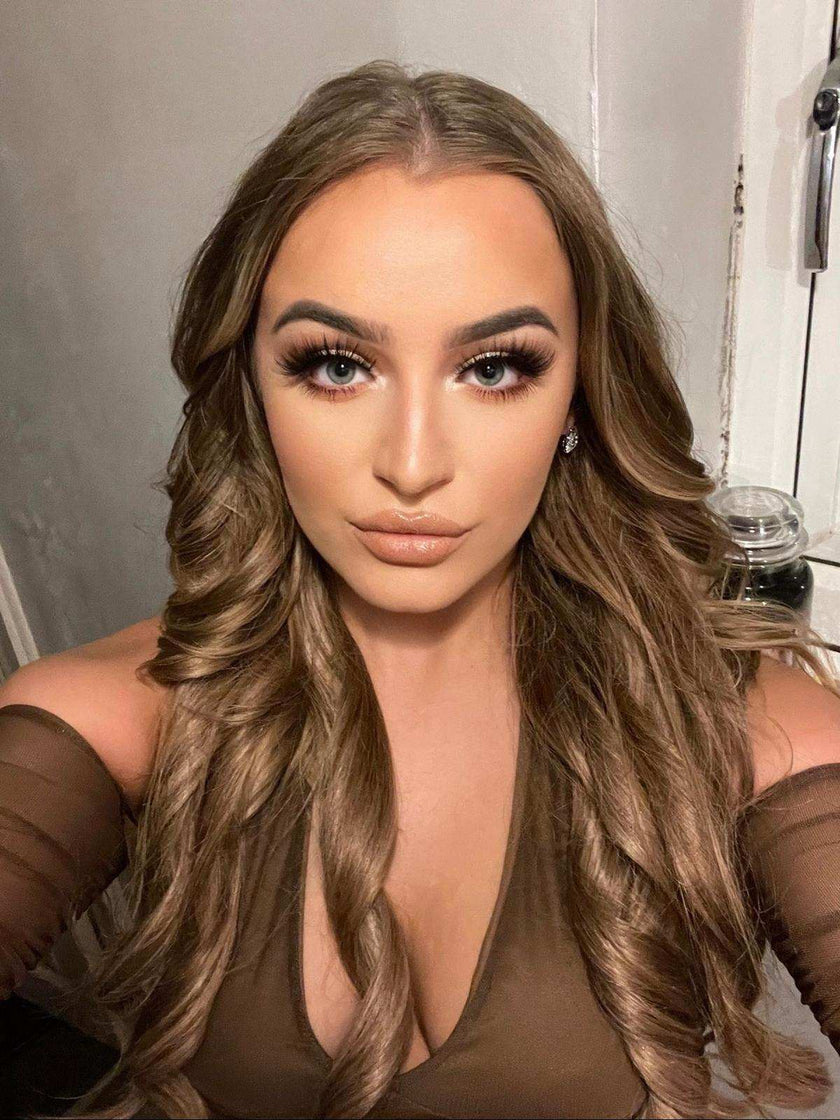 18" VIP Seamless Clips Dark Ash Brown #7 Hair Extensions with 21 clips and 12 pieces