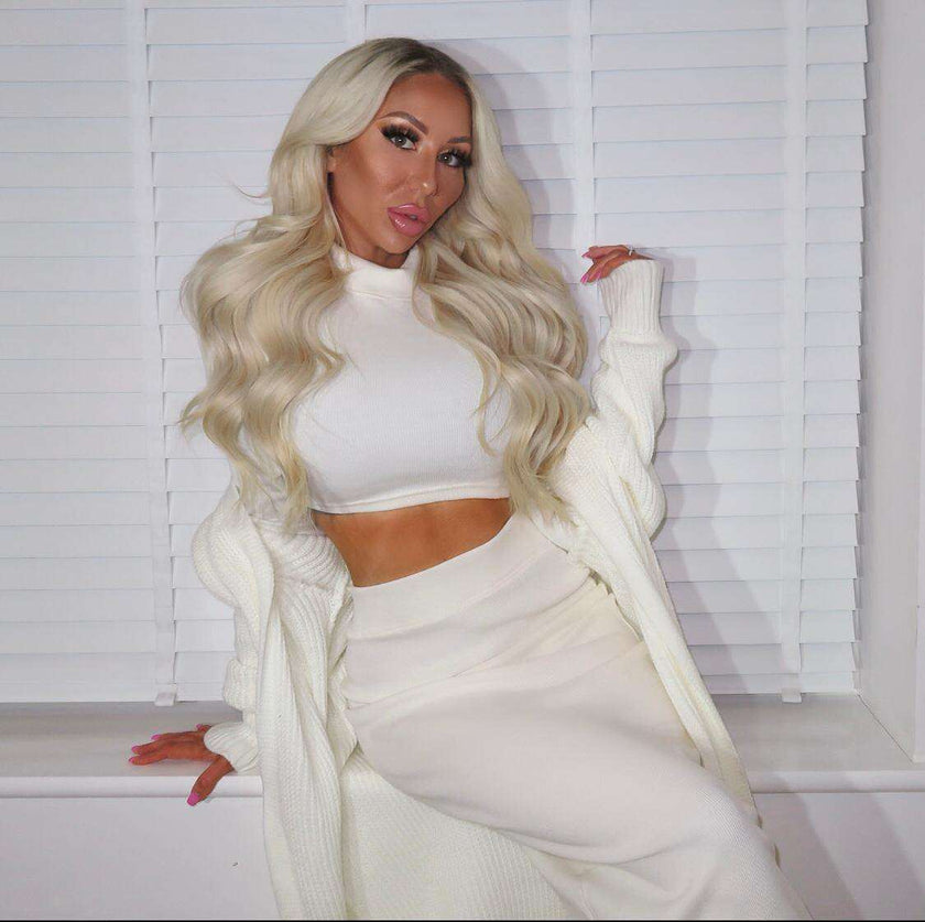 Premium Halo Ash Blonde Hair Extensions