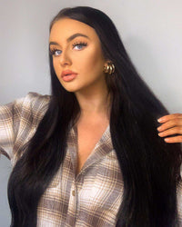 Deluxe Head Clip-In Jet Black #1 Hair Extensions