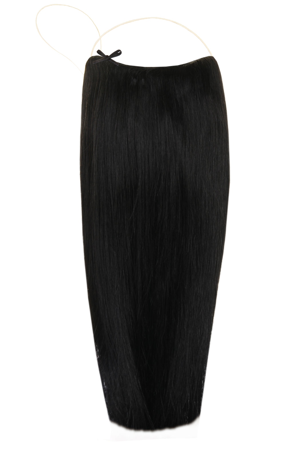 Deluxe Halo Jet Black #1 Hair Extensions