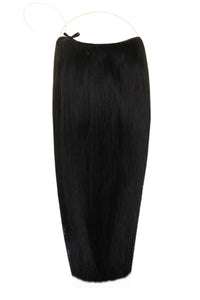 Deluxe Halo Jet Black #1 Hair Extensions