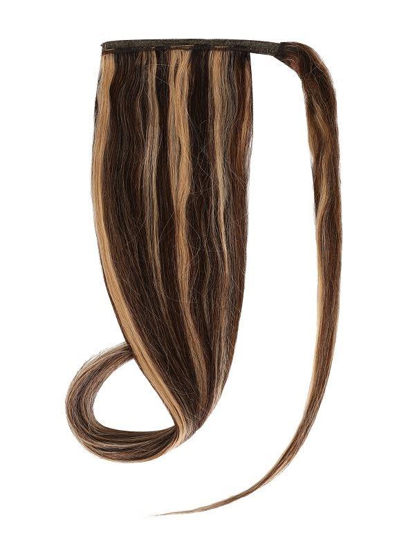 Ponytail Mixed #2/27 Indian human hair extensions lengthening and volumizing ponytail style