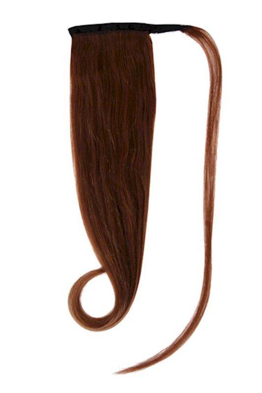 Chocolate Brown #4 Ponytail Hair Extensions 100% Indian Human Remy Hair lengthen and volumize ponytail