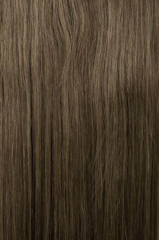 Micro Loop Hair Extensions Dark Ash Brown #7 20 inch Indian Remy Human Hair