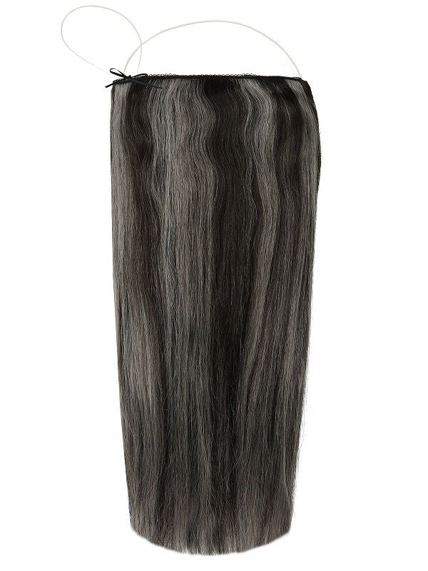 The Halo Salt & Pepper #5AA/Silver Hair Extensions