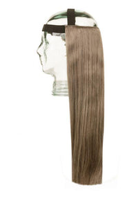 Halo HeadBand Hair Extensions Ash Brown #11 100% Indian Human Remy Hair with black elastic band