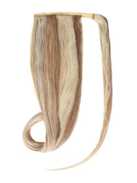 Ponytail Champagne Royale ash hair extensions 20 to 24 inches Indian Remy hair with comb and velcro attachment