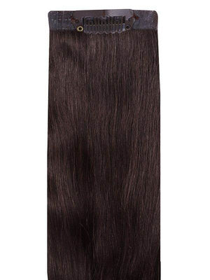 VIP Seamless Clips dark brown #2 hair extensions with 21 clips, 18 inches, 150g Indian Remy human hair
