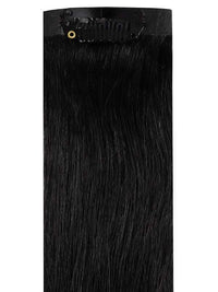 VIP Seamless Clips jet black #1 hair extensions with 21 clips and 18-inch length