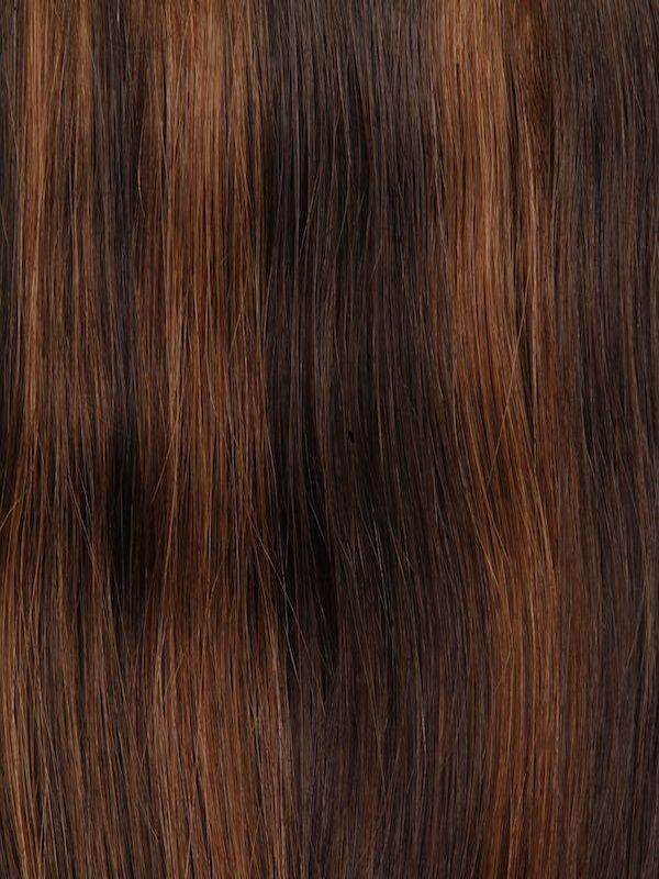VIP Nano Hair Extensions Mixed #2/4, 20" 100% Indian Remy Human Hair, 50 bonds pack
