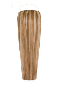 Premium Halo Hair Extensions Mixed #8/24 with adjustable clear wire and no-damage design