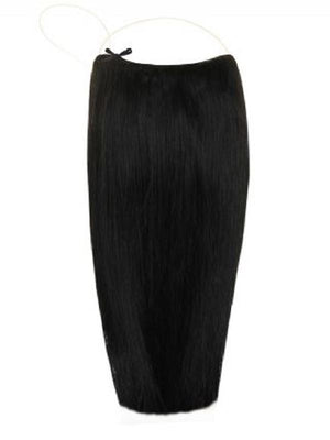 Premium Halo Jet Black #1 Hair Extensions