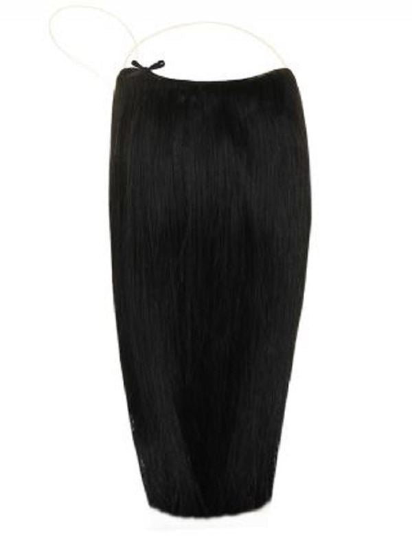 Premium Halo Jet Black #1 Hair Extensions