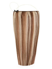 Premium Halo Mixed #4/613 hair extensions with adjustable clear wire and no-damage design