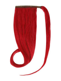 Ponytail Vibrant Red #35 hair extension made of 100% Indian human Remy hair lengthening and volumizing ponytails