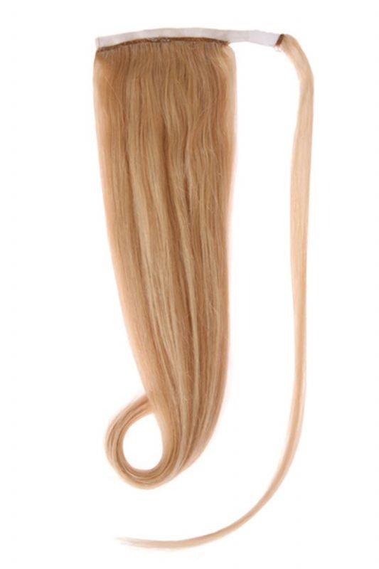 Ponytail hair extensions Swedish Blonde #20 100% Indian Remy human hair lengthen volumize ponytail accessory