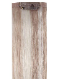 VIP Seamless Clips Mixed #17 Ash 18-inch 150g Indian Remy Human Hair Extensions with 21 clips