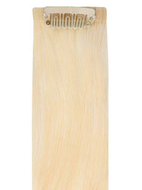 VIP Seamless Clips Bleach Blonde #60 hair extensions 18-inch 150g 100% Indian Remy human hair with 21 clips