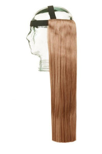 Halo HeadBand golden brown #12 hair extensions with 100% Indian human Remy hair and black elastic band