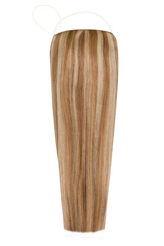 Deluxe Halo Hair Extensions Mixed #8/24 with adjustable clear wire and no-damage design